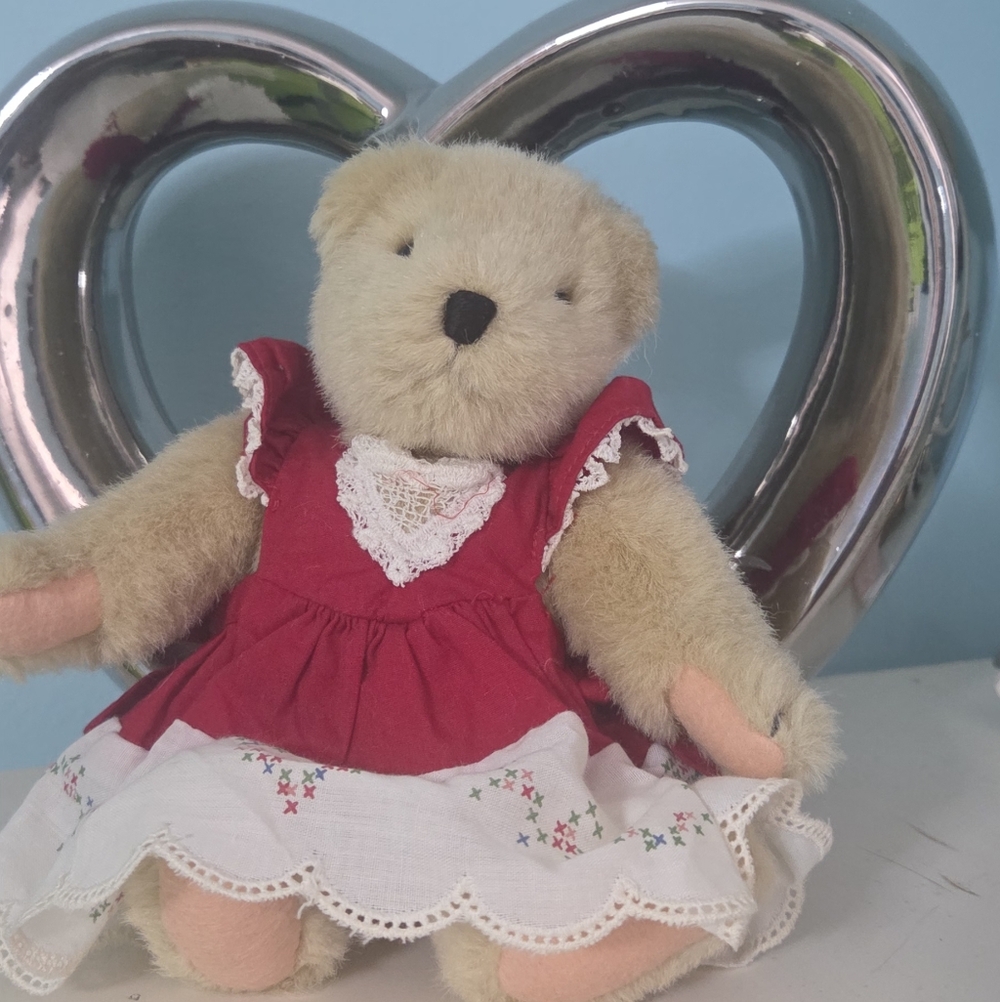 Adorable Red Dress Teddy Bear